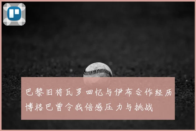 巴黎旧将瓦罗回忆与伊布合作经历博格巴曾令我倍感压力与挑战